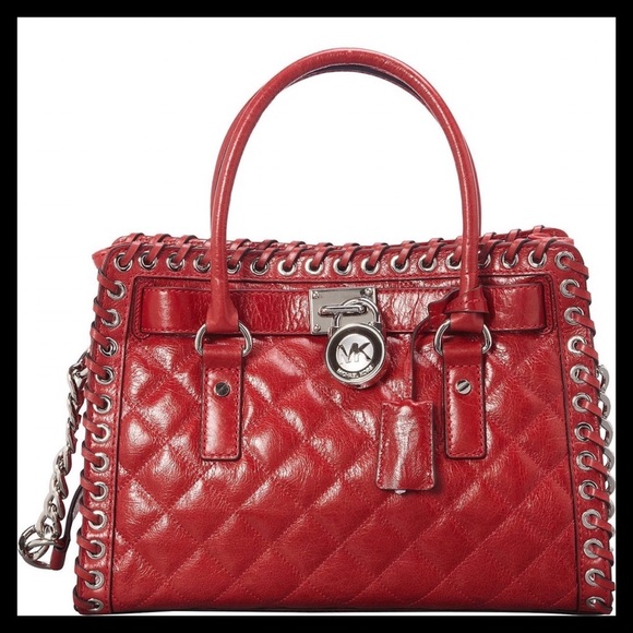 MICHAEL KORS HIPPIE GROMMET HAMILTON EW SATCHEL - Picture 2 of 8